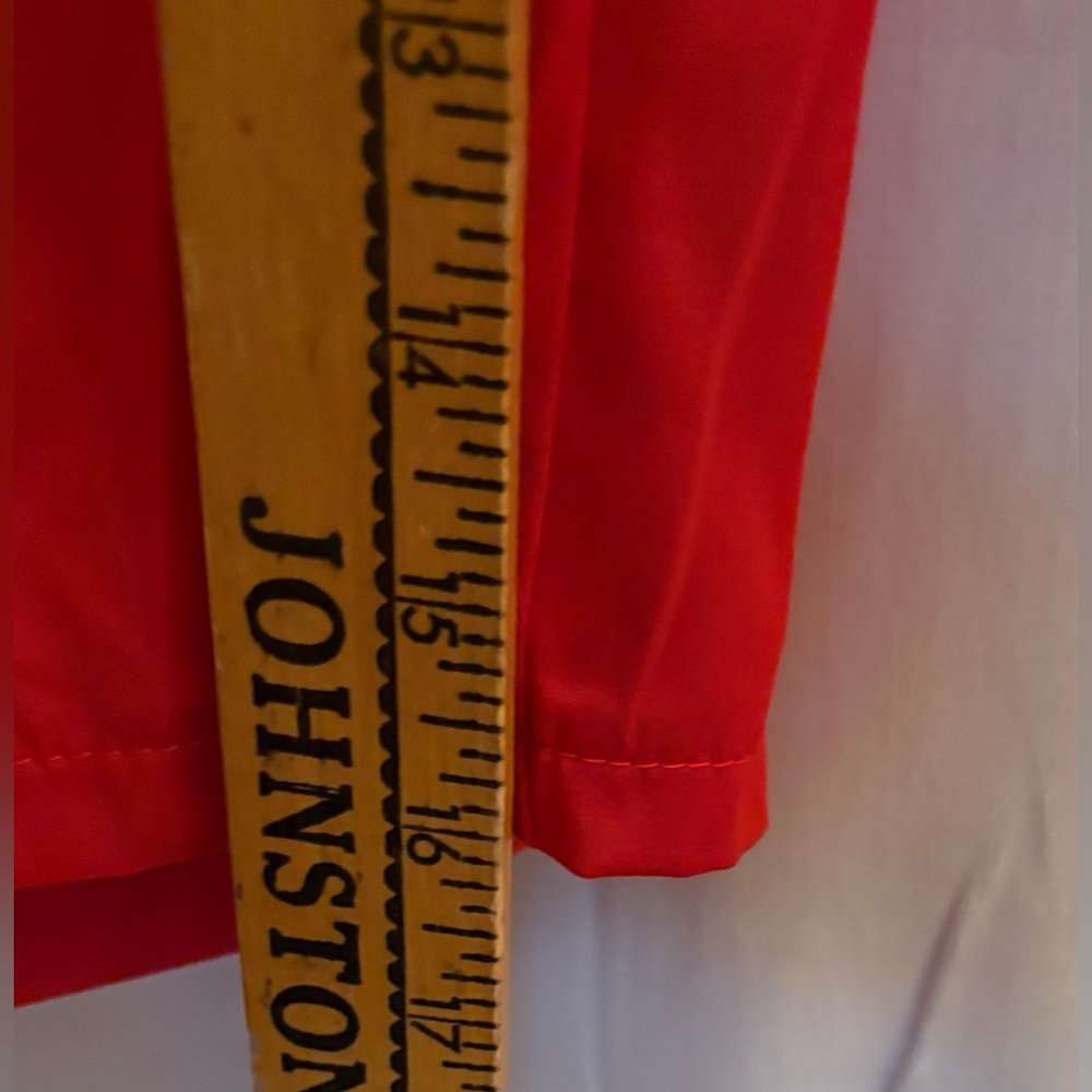 Unbranded Red One-Shoulder Maxi Dress w/Flower Embellishment, Side Zip; Size M/L - Picture 13 of 13